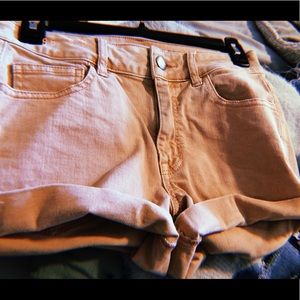 American Eagle Pink Denim Shorts